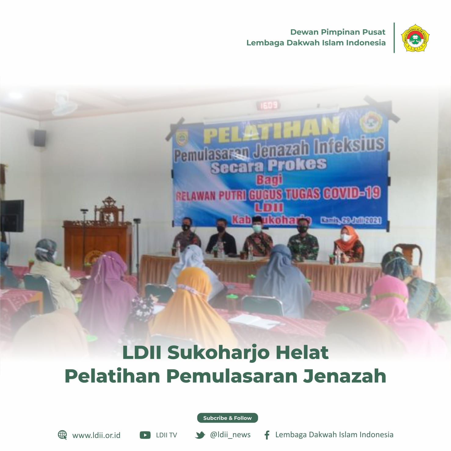 Pelatihan pemulasaran jenazah Covid-19