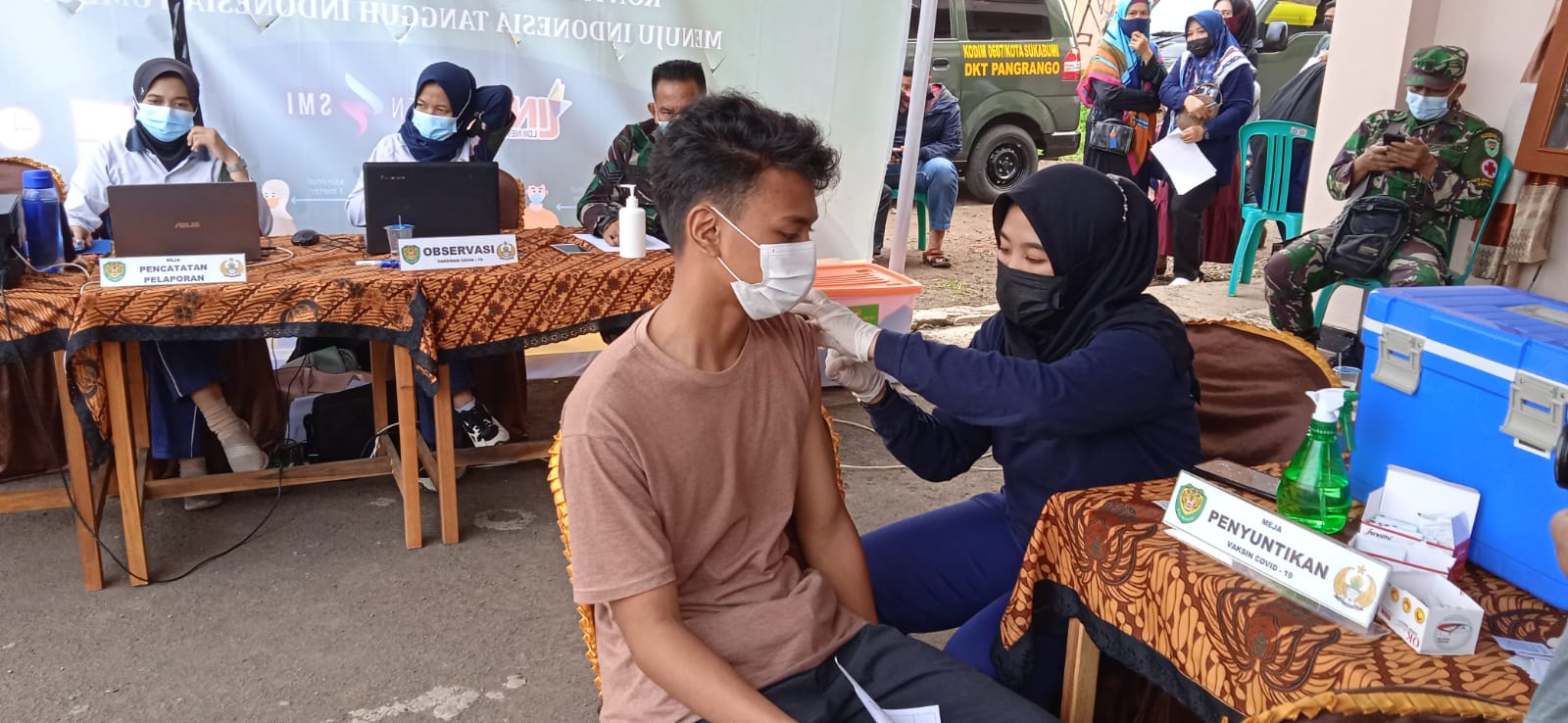LDII Kota Sukabumi dan Kodim 0607 dukung percepatan Vaksinasi Covid-19