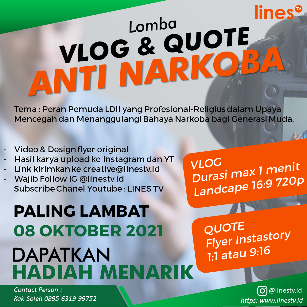 Lomba Vlog dan Quote anti narkoba