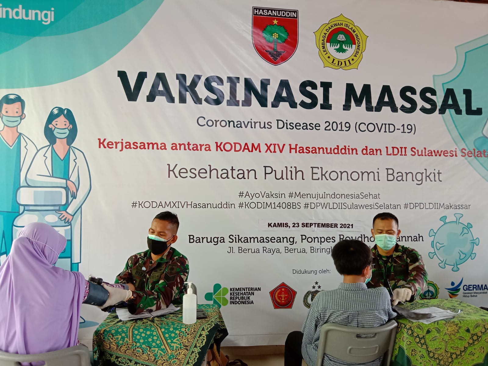 Kebut Vaksinasi, LDII Sulawesi Selatan Siapkan 1.640 Dosis Vaksin
