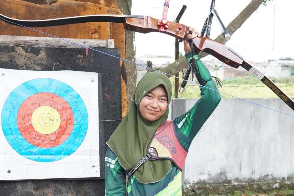 Bunga Arbela sumbang 4 Medali di PON XX Papua Cabor Panah