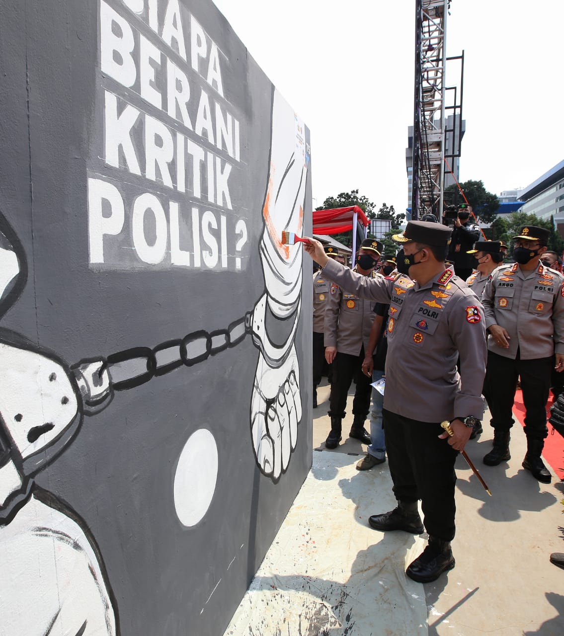 Buka Festival Mural Bhayangkara, Kapolri: Polri Menghormati Kebebasan Berekspresi
