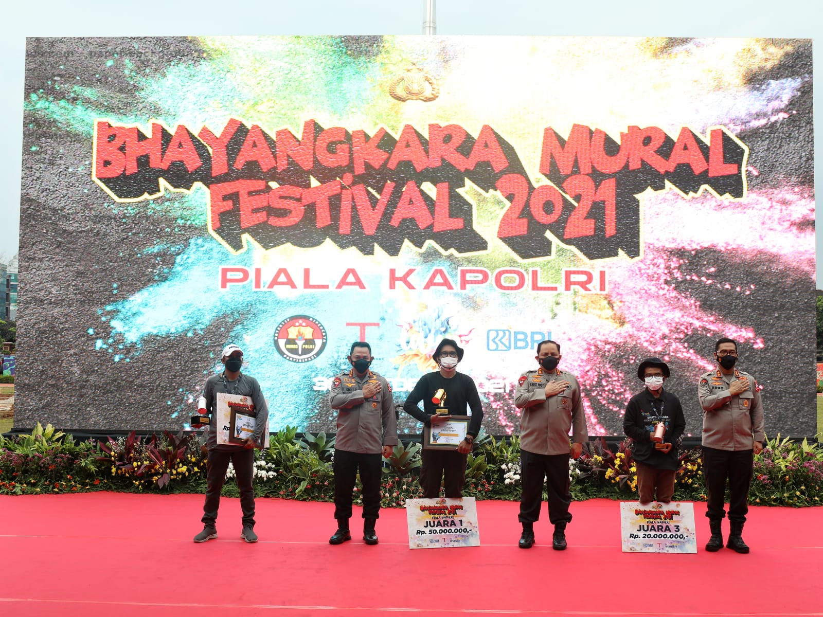 Gelar Festival Mural, Kapolri: Jaga Kami Jadi Polri Yang Lebih Baik