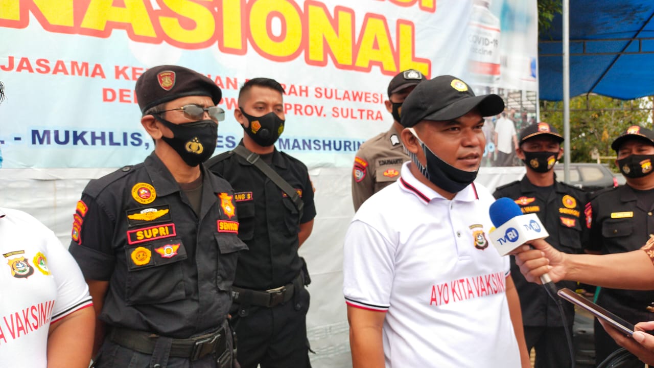 Kebut Vaksinasi, LDII dan POLDA Sultra gelar vaksinasi massal dosis dua