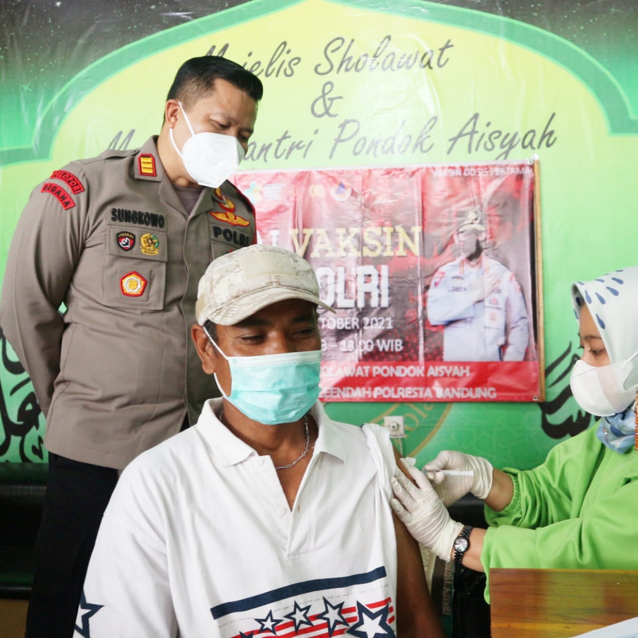 Polsek Baleendah Sediakan 1.000 Dosis Vaksin untuk santri