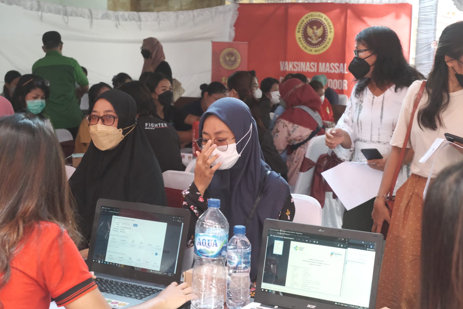 LDII bekerja sama dengan Badan Intelijen Negara vaksinasi warga Bali
