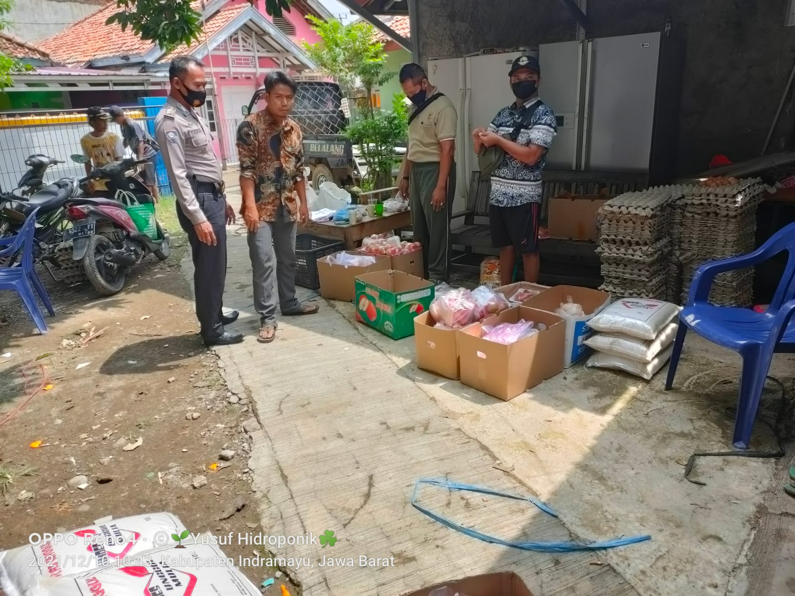 Polisi Monitoring Penyaluran Bansos BPNT Program Sembako Tahun 2021