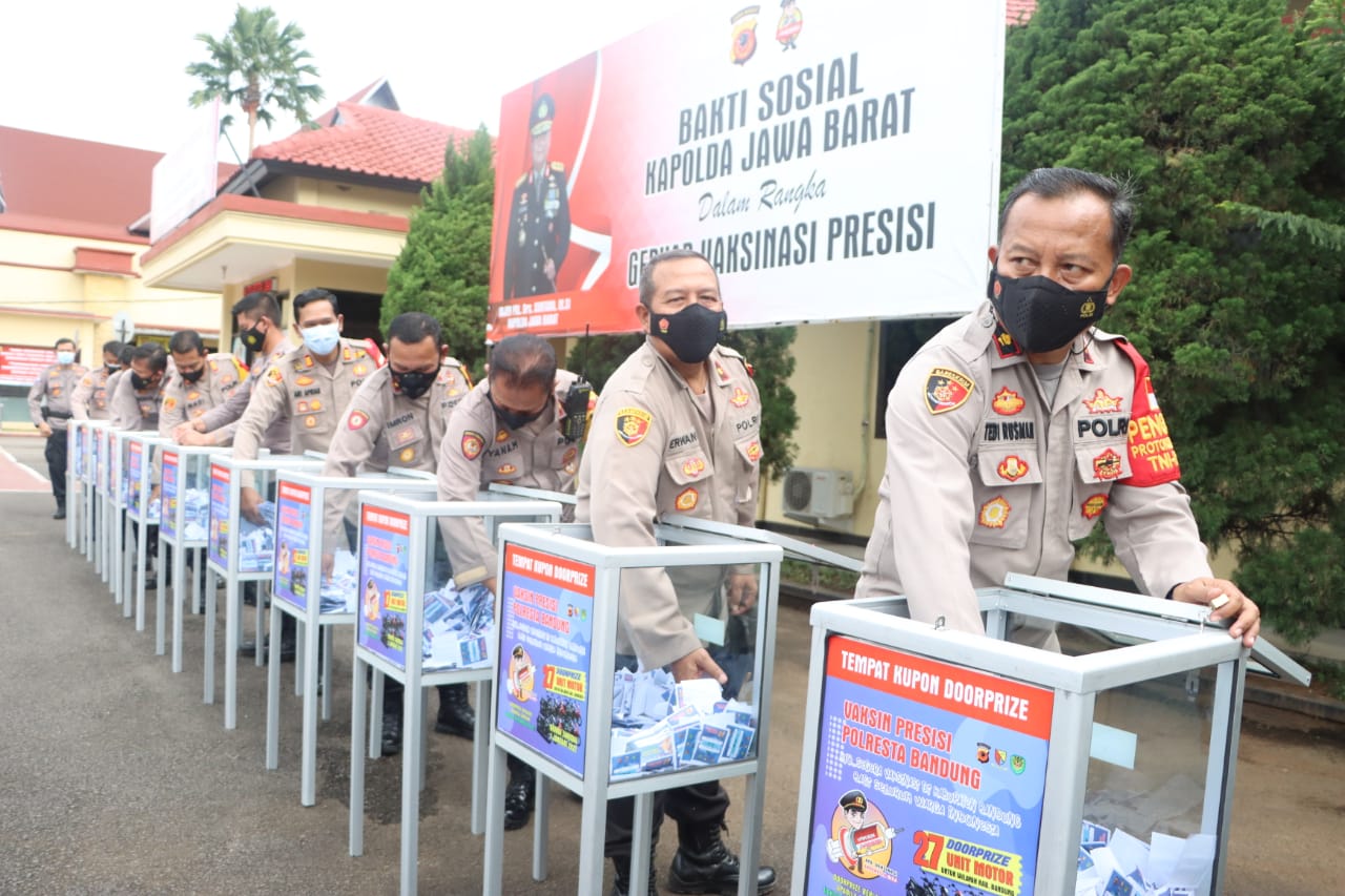 Polisi Undi Doorprize Vaksinasi 27 Unit Sepeda Motor