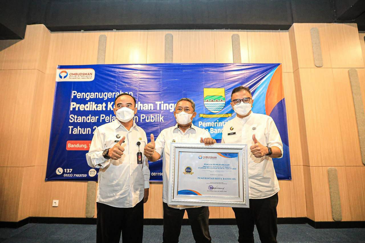 Kota Bandung Raih Predikat Kepatuhan Pelayanan Publik Ombudsman