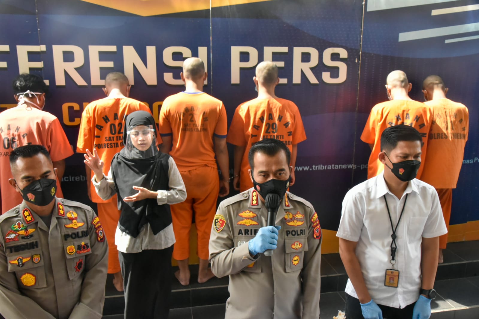 Polisi  Amankan Tujuh Tersangka Dari Pengungkapan Tiga Kasus Tindak Pidana