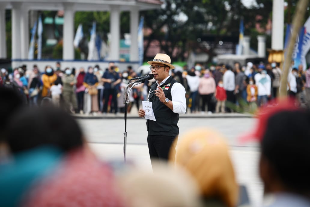 Ridwan Kamil Resmikan Alun-alun Garut dan Minta Perbanyak Kegiatan Kreatif