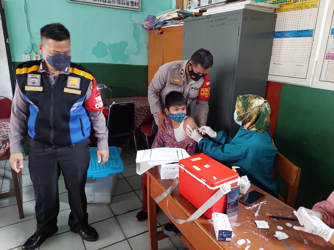 Polisi Kebut Vaksinasi Anak Cegah Penyebaran Virus Omicron
