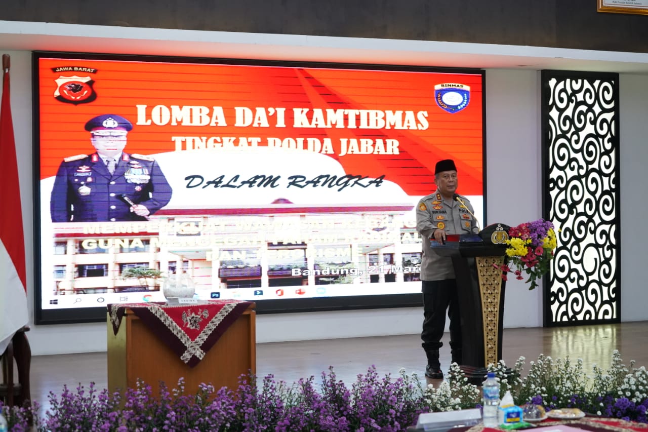 Kapolda Jabar Buka Lomba Da'i Kamtibmas