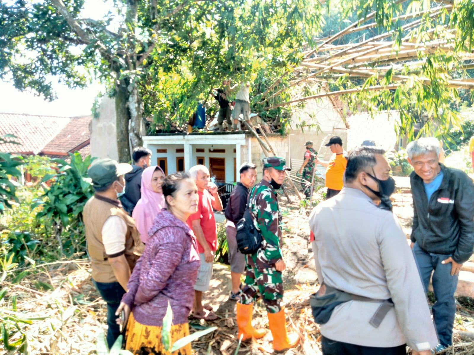 Sebanyak 11 Rumah di Cikancung Rusak Akibat Diterjang Puting Beliung