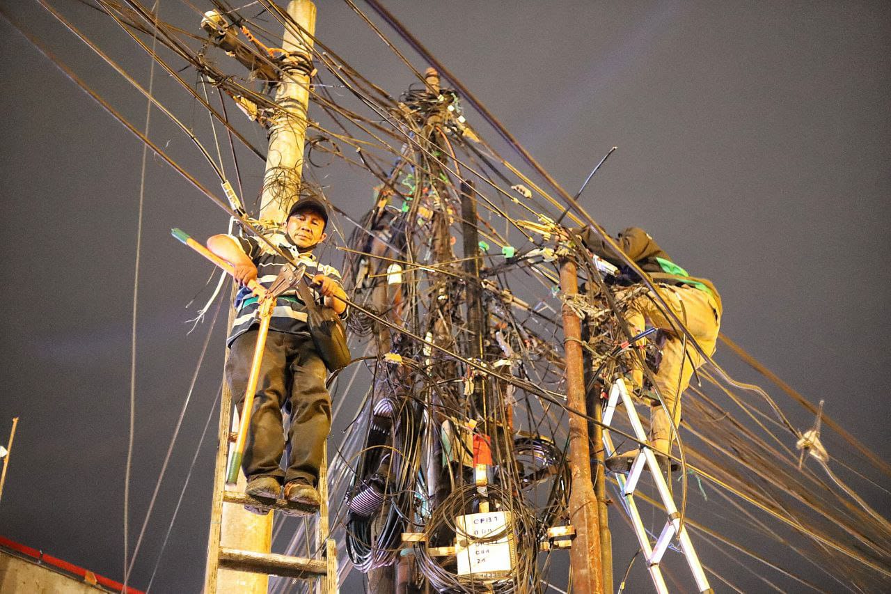Signifikan! Perkembangan Pemindahan Kabel di Jalan Dago