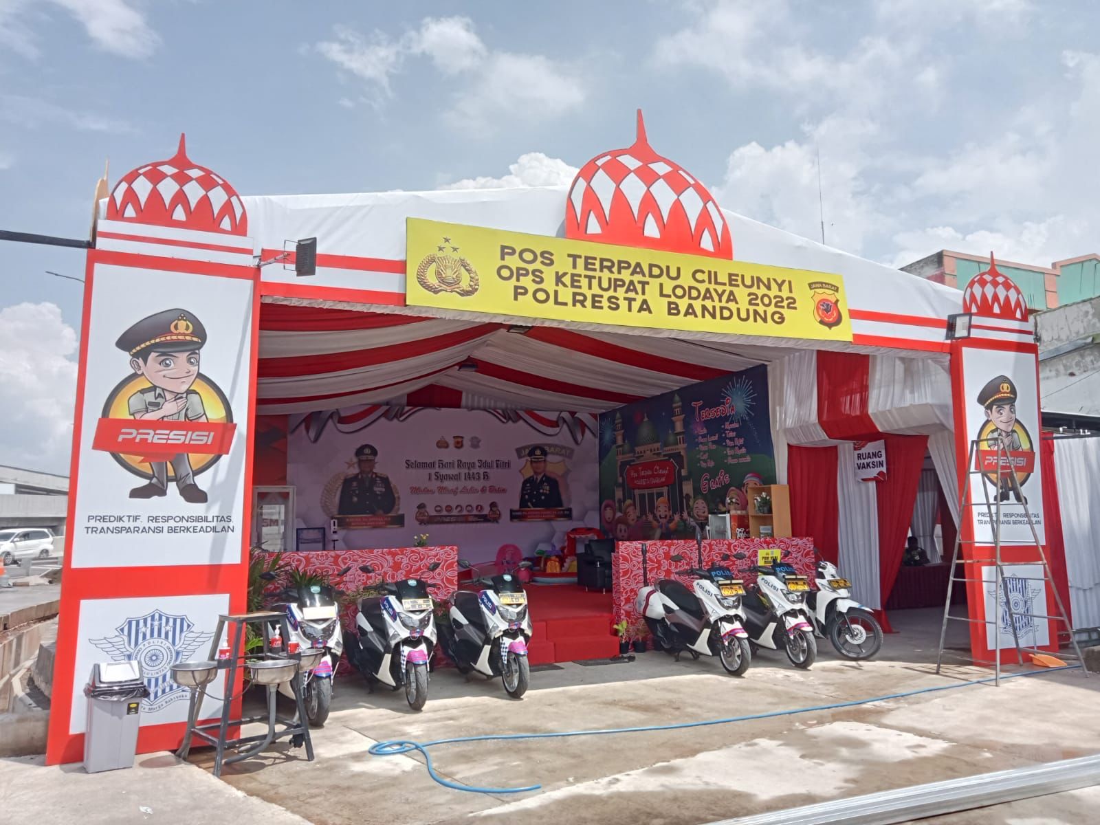 Polresta Bandung Lengkapi Area Bermain Anak Untuk Pemudik