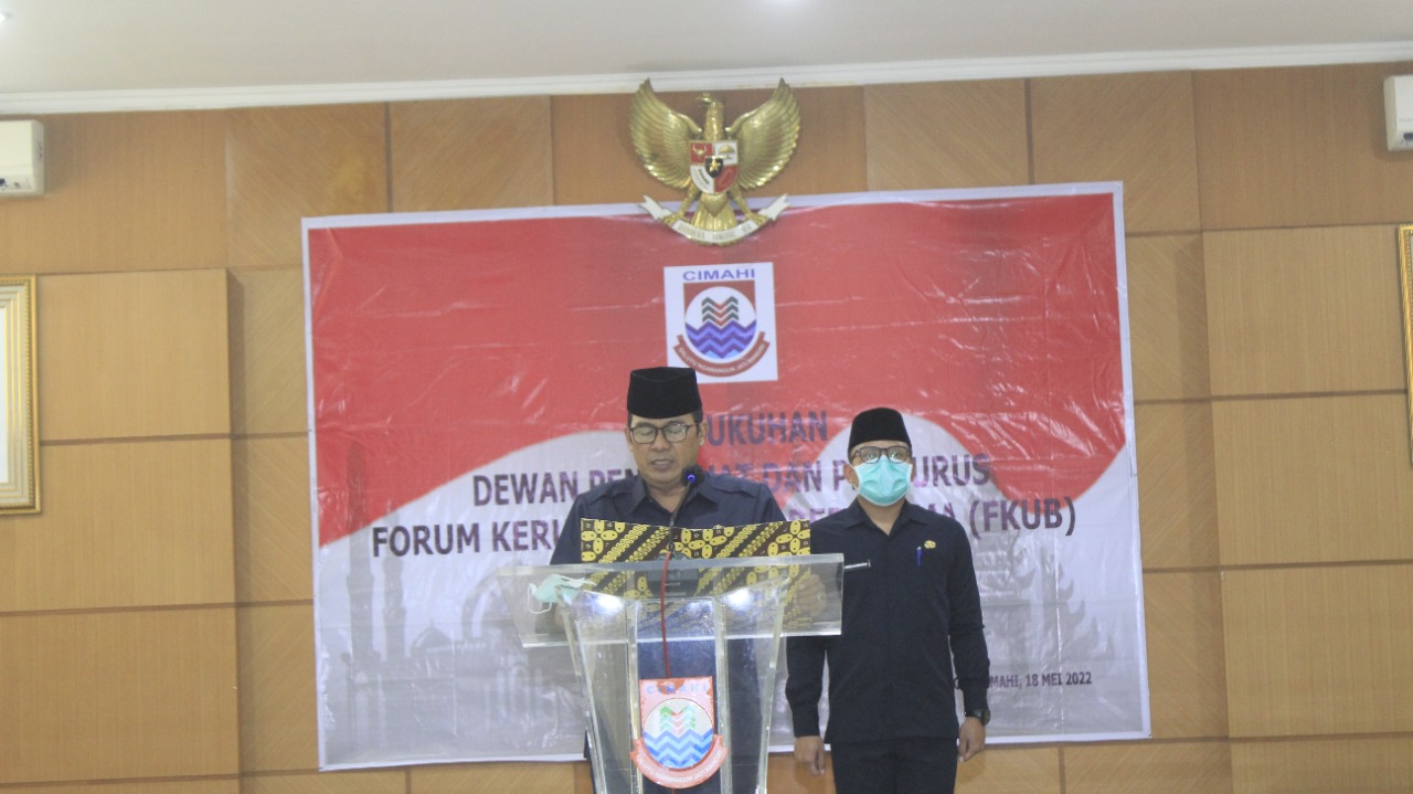 Plt. Wali Kota Cimahi Kukuhkan Kepengurusan FKUB Kota Cimahi