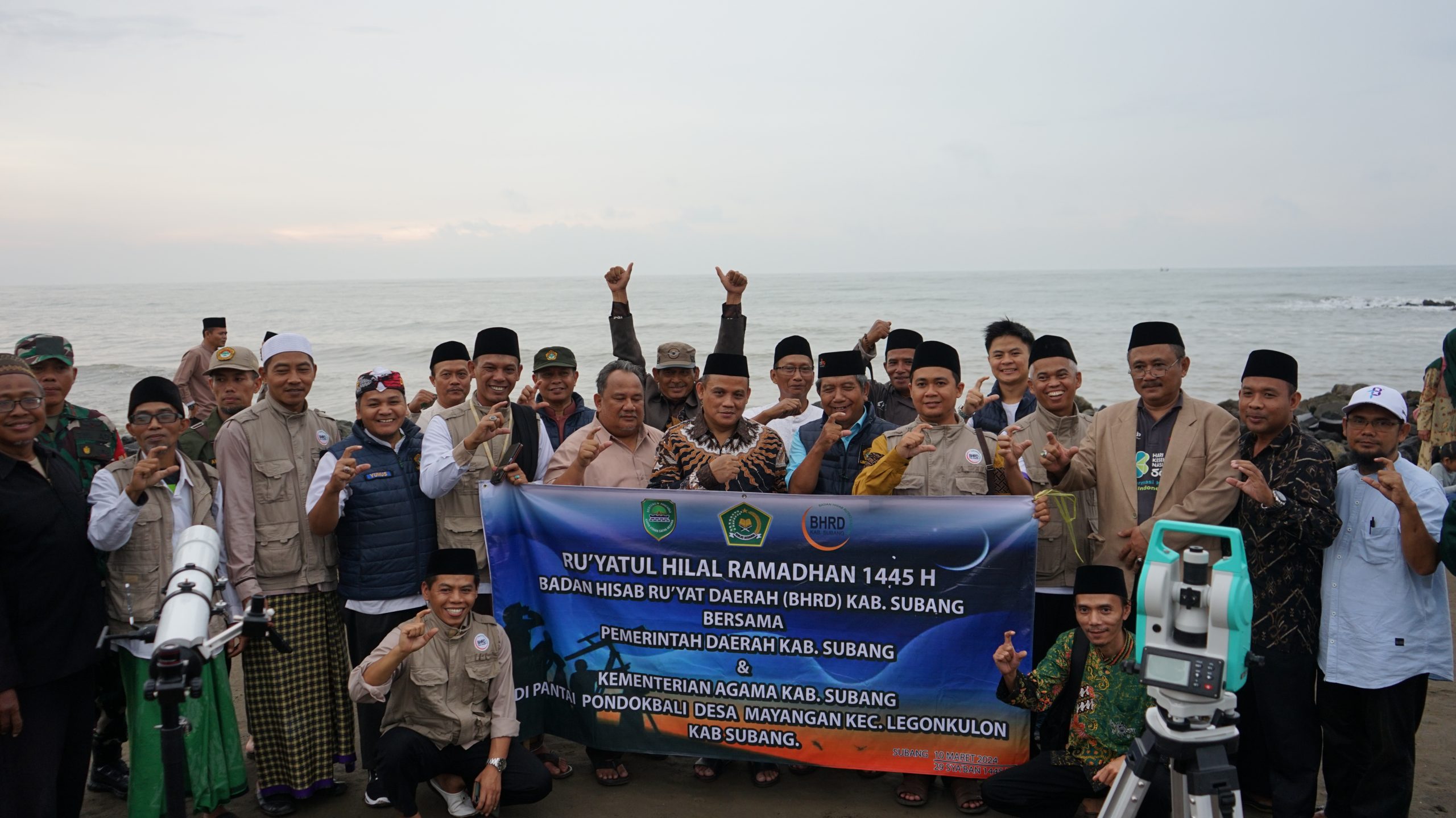 LDII Jabar Ikut andil dalam Pengamatan Hilal di Kabupaten Subang