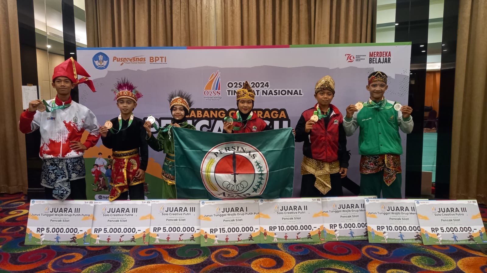 O2SN 2024, Atlet ASAD Tunjukkan Keunggulan dengan 3 Emas di Kategori Pencak Silat
