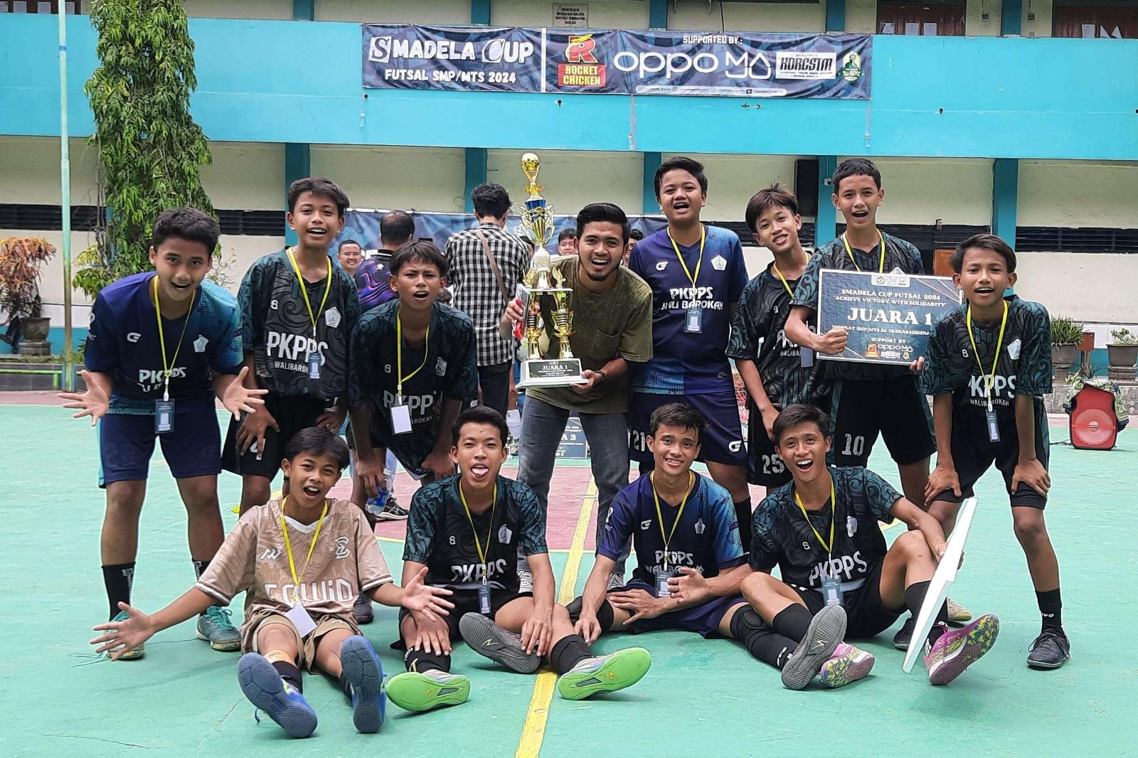 M. Khirzan Mubarok Sabet Best Player, PKPPS Wali Barokah Cetak Sejarah di SMADELA Cup