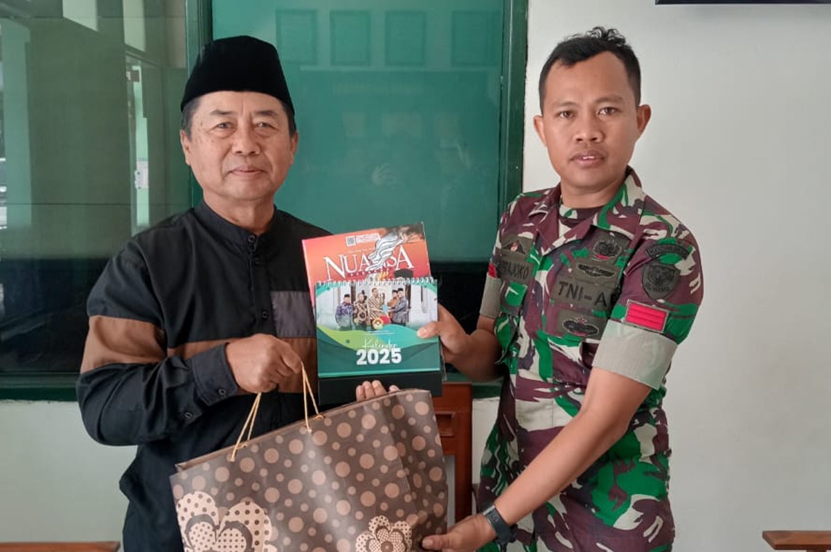 Jalin Kebersamaan, LDII Margaasih Silaturahmi ke Koramil Margahayu