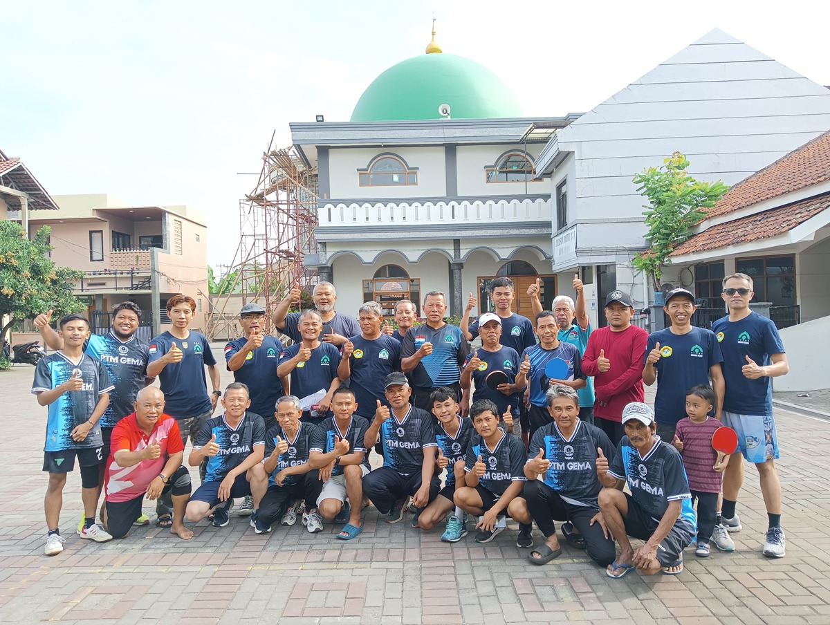Lewat Tenis Meja, Warga LDII Kabupaten Bandung Bangun Kekompakan dan Semangat Ibadah