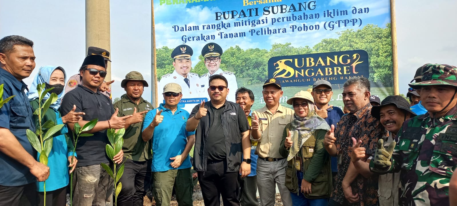 Kolaborasi LDII dan Pemkab Subang, Mayangan Kian Hijau dengan Mangrove