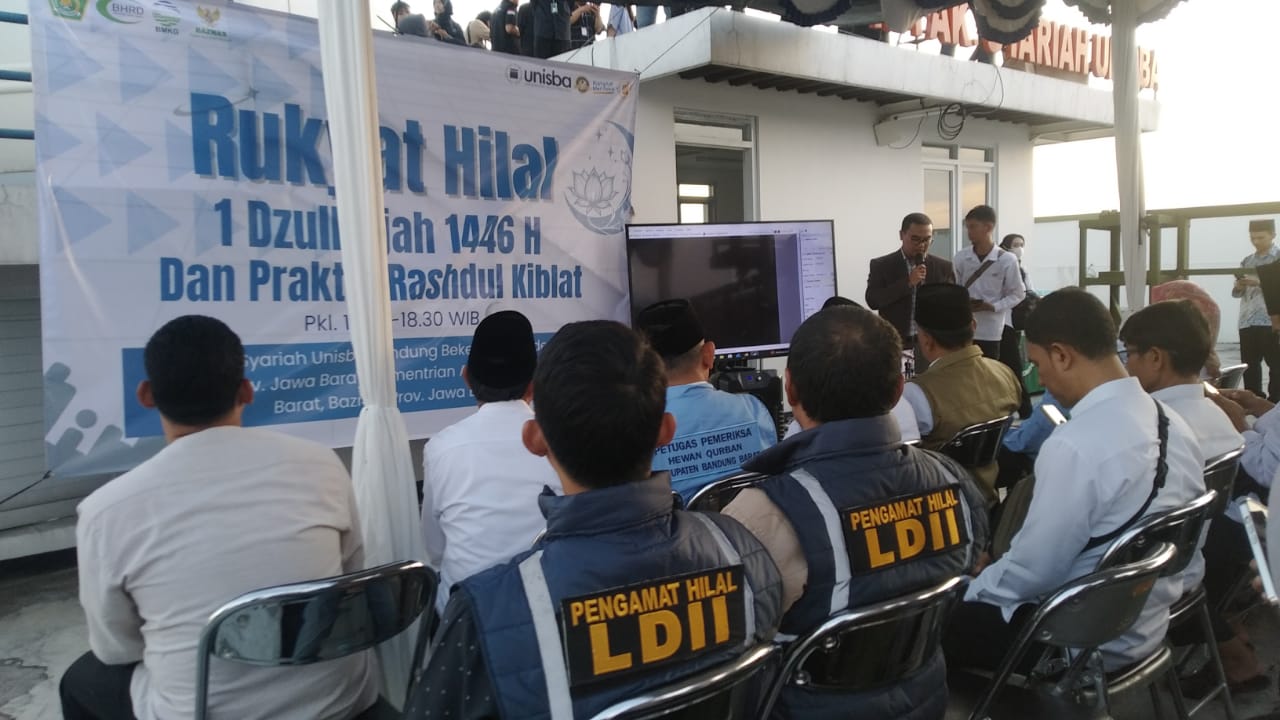 LDII Kota Bandung Lakukan Pengamatan Hilal 1 Dzulhijah 1446 H di UNISBA