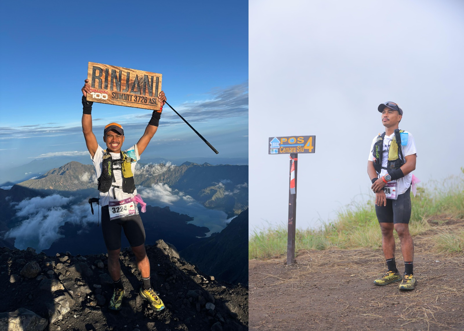 Nurdin, Remaja LDII Juara Tiga Rinjani 100 Ultra Internasional