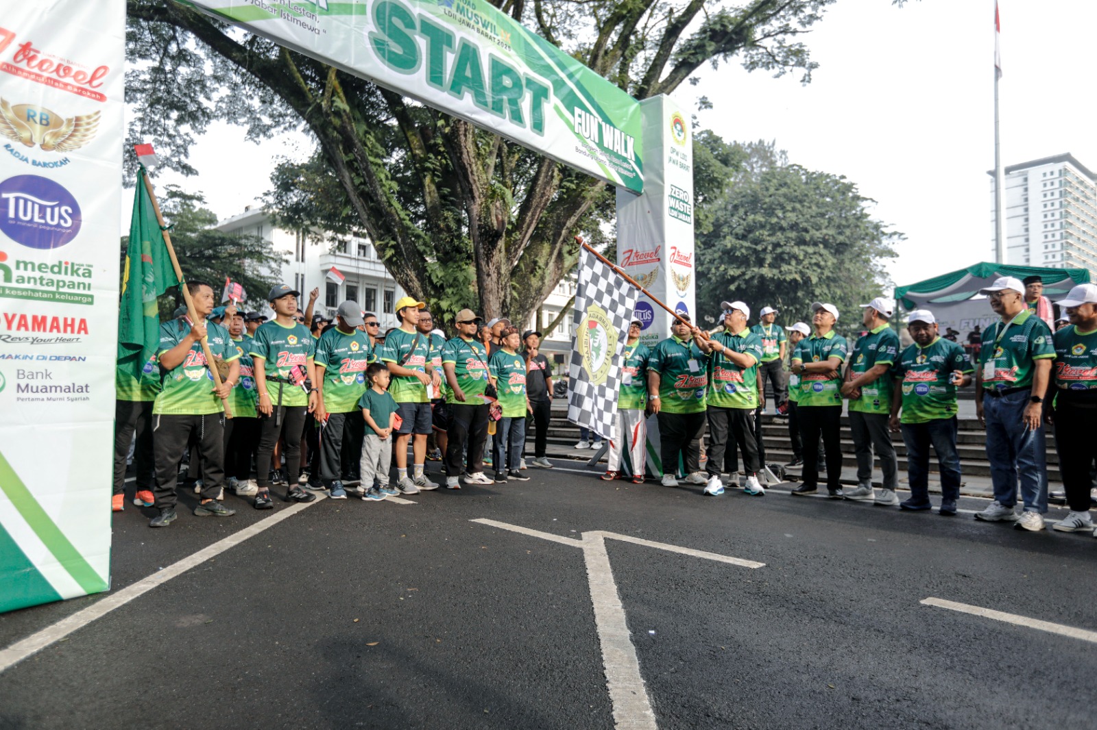 LDII Jabar Ajak Masyarakat Hidup Sehat dan Ramah Lingkungan Lewat Fun Walk Zero Waste